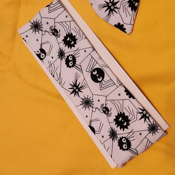 Haloween Handmade Spandex/Polyester Headband and Hair Bow. - Picture 5 of 6